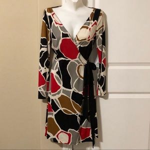 Diane von Fursrenberg print wrap dress